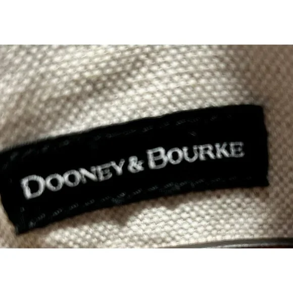Dooney & Bourke Pebble Italian Leather Shoulder Bag Hobo Taupe Brown